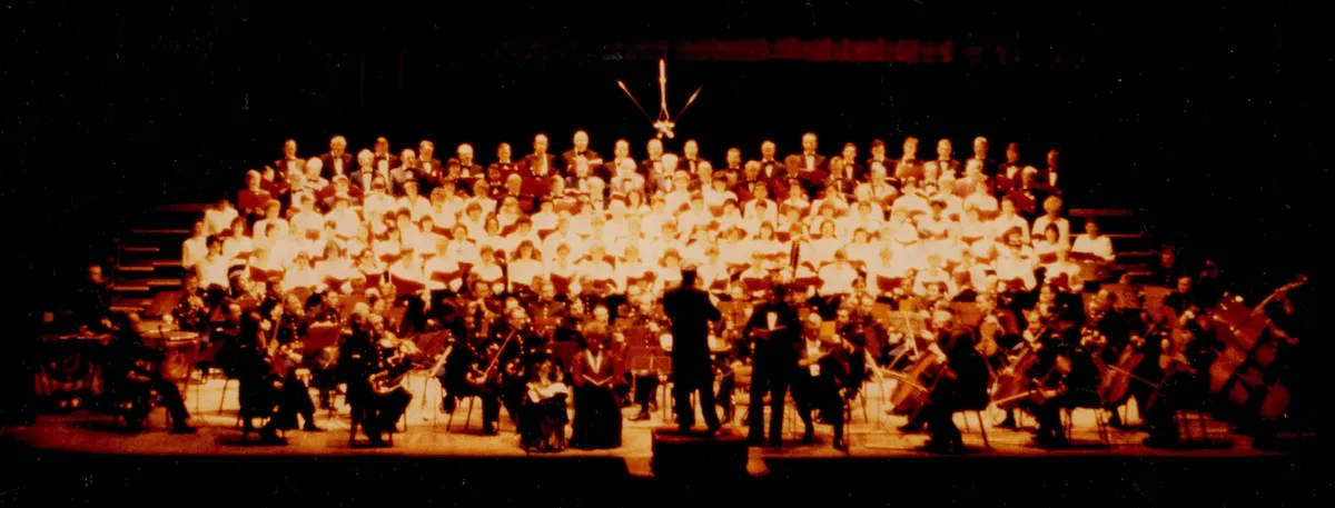 Concert des Baladins avec l'orchestre symphonique de la Garde Républicaine en 1982